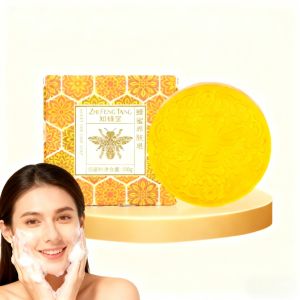 China Handmade Organic Honey Soap with 10% Honey for Nourishing and Moisturizing 100g/box and 3 Years Shelf Life wholesale