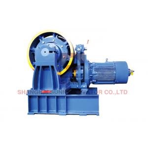 China Passenger Lift Parts /  Geared Traction Machine With Gear Motor Energy - Efficient Roping 1:1 supplier
