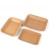 Square Disposable Kraft Paper Plate For Fruits/Fried Food/ Barbecue/Vegetables