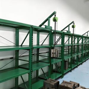 4Layers Industrial Heavy Duty Full Drawer Mold Storage Rack with Lifting Crane