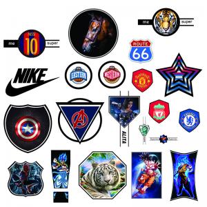 China Durable Pvc Lenticular Image Printing Patch For Textile Clothes 3d Flip Effect Change supplier