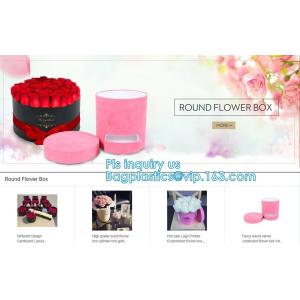 China Gift Box Paper Wedding,Gift Paper Box Custom,Pink Small Round Chocolate Hard Paper Gift Box,ribbon bow flip kraft paper supplier