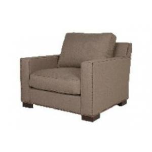 China Linen fabric  upholstery solid wood hotel lounge chair/single sofa/living room single sofa supplier
