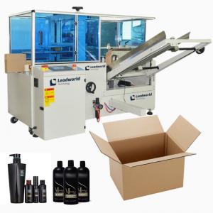 Custom Vertical Automatic Hot Melt Glue Carton Case Box Erector Tape Sealer Machine