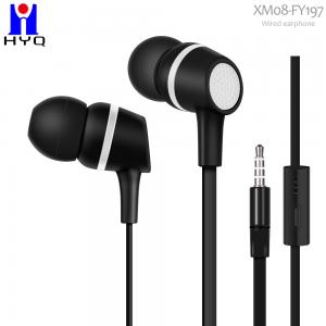 ODM OEM Plastic Wired In Ear Earphones 10mW Flat Cable Earbuds