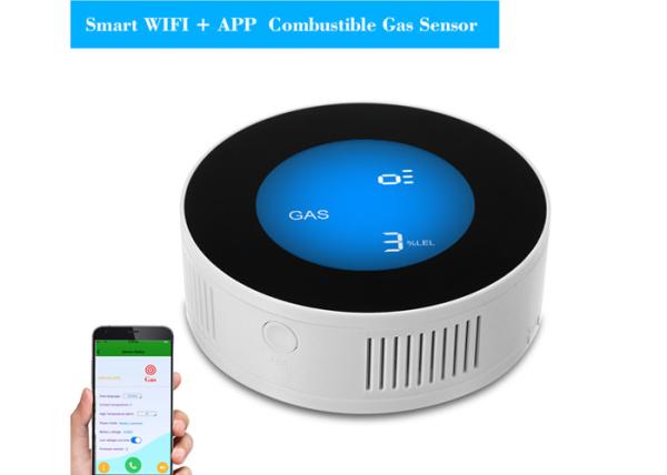 WiFiの多ガス探知器のLED表示無線火災警報のネットワーキングAPP制御