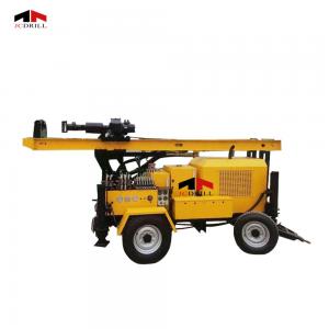 China Portable Trailer Mounted Hydraulic 44KW Small Well Drilling Rig supplier