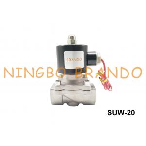 220VAC 3/4" Stainless Steel Direct Lift Diaphragm 2S200-20 SUW-20 UNi-D Type Normally Closed Solenoid Valve