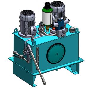 AC380V 4KW Industrial Hydraulic Power Unit For Single Acting Cylinders