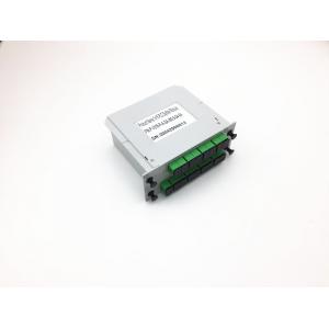 FTTH PON 1x16 PLC Fiber Splitter Plastic Plug In LGX Cassettes With SC Input / Output