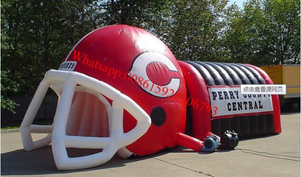 inflatable american football helmet , inflatable football helmet tunnal
