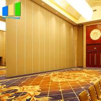 China MDF Top Gypsum Board Office Portable Movable Partition Walls Fabric Partition Folding Doors For Hotel on sale