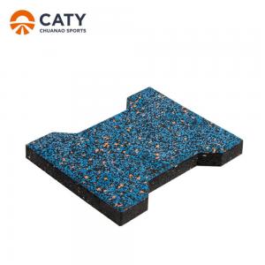 Shockproof Interlocking Rubber Roof Pavers Practical Recyclable