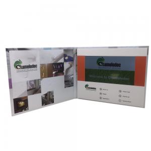 China Large Battery LCD Video Brochures , 10.1 Inch LCD Video Greeting Cards Blank OEM wholesale