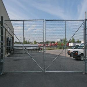 Industry Used Galvanized Chain Link Fence With Gates Diamond Chain Link Fencing