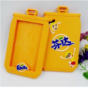 China Wholesale Lovely Fenta Embossed Silicone Card Holder/ Students Meal Card Soft PVC Hang Tag supplier