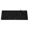 China EMC Emission 107 Keys Waterproof Silicone Keyboard 100mA With Mouse Touchpad wholesale