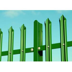 Damage Resistance Steel Palisade Fencing With Angle Pale Or Corrugated Pale