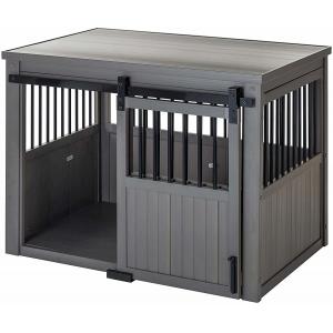 ISO9001 Indoor Wooden Dog Crate Furniture With Doors Wooden Pet Kennel