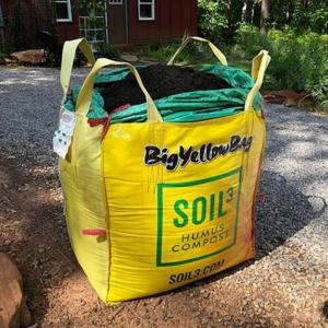 Yellow Printing Jumbo Bulk BOPP Printed Bags For Soil Compost Concrete Mix