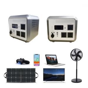 1200W Solar Rechargeable Lithium Battery Pack , Outdoor Portable Power Bank Generator