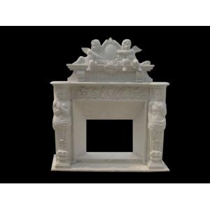 White marble fireplaces mantel