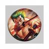 China Flip Badge One Piece 3D Lenticular Pin With Luffy Zoro Anime wholesale