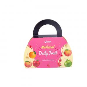 OEM Custom Printed Apple Fruit Packaging Box Pre Folded Environmentally Friendly