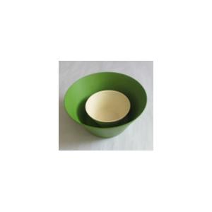 China Hot-sale New Design Biodegradable Bamboo Fiber Tableware,BAMBOO FIBRE  ROUND SALAD BOWL SWD046 supplier
