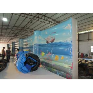 China Digital Paintingbounce House Indoor Playground , Undersea World Blow Up Playhouse supplier