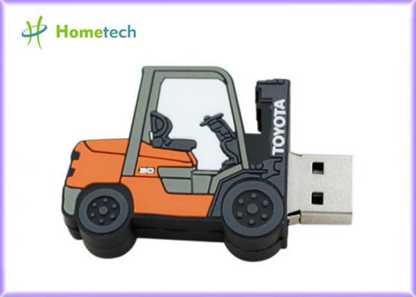 Forklift Style 64g Customized Usb Flash Drive / Pen Drive Usb 2.0 Support