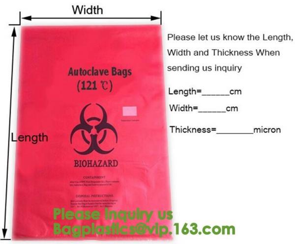 Aerohazard Biological Hazard Bag 240x160mm,Red Medical Waste Disposal Bags | US