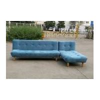 China L Shaped Folding Modern Blue Upholstered Sofa Bed high durability on sale