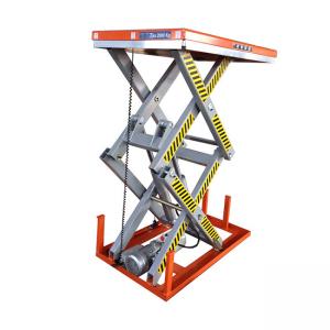 China 4000kg Double Scissor Lift Tables 1700mmx1200mm Max Height 2050mm supplier