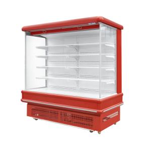Air Cooler Type Multideck Open Chiller For Beverage Vegetable / Commercial Display Refrigerator
