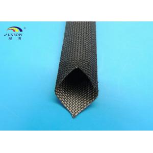 400 ℃ Flexible Black or White High Temperature Fiberglass Sleeving for Cables