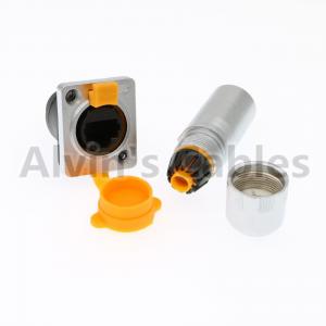 China Metal Round Waterproof RJ45 Connector IP65 Environmentally Friendly Materials supplier
