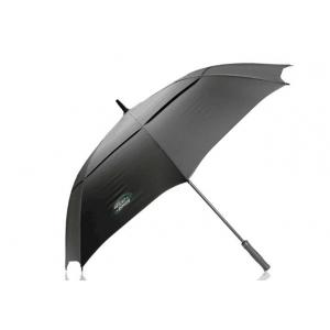 Auto Open Large Black Golf Umbrella EVA  Foam Handle Black Tips 14MM Shaft