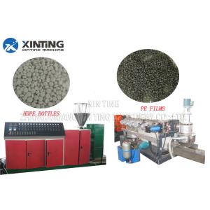 China PP/PE Plastic Recycling Equipment , Plastic Pellet Making Machine Wet / Dry Double Usage supplier