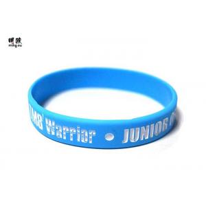 China Trendy Silicone Awareness Bracelets , Personalized Rubber Band Bracelets For Kids supplier