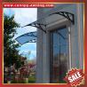 China hot selling door window polycarbonate diy canopy awning shelter canopies with aluminum alu bracket support arm wholesale