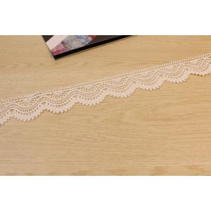 China Water Soluble Interlining Guipure Lace Trims , Embroidery Cotton Lace Ribbon supplier