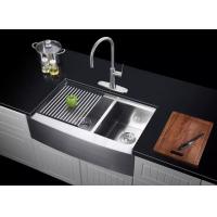 China 16G Thickness Undermount Stainless Steel Kitchen Sink Drainboard Brushed Surface Australia Style on sale