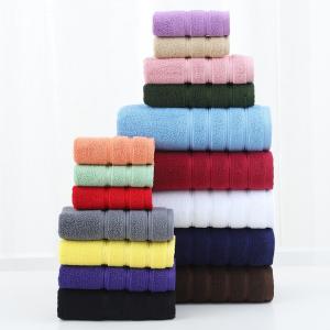 Custom Logo Hotel Bath Towel Set 100% Cotton Sustainable Bathroom Towel for Home