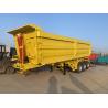 China Spring Suspension And Brake System Low-alloy Steel 3 Axles 42 Square U Shaped Dump Tipper Trailer wholesale