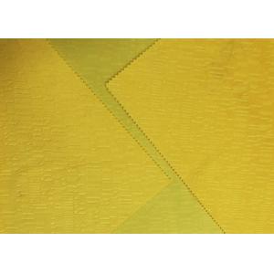 210GSM Soft 100% Polyester Embossed Pattern Micro Velvet Fabric - Yellow