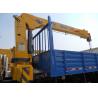 Durable Safety XCMG Transporting Telescopic Boom Truck Mounted Crane, 13m Height