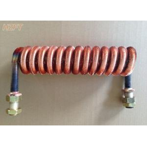 Customized Condenser Coils Liquid Cooling / Finned Coil Heat Exchangers
