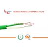 China 7 * 0.2mm Thermocouple wire kca kcb with fiberglass / pvc / rubber / insulation / jacket ss sheath green color wholesale