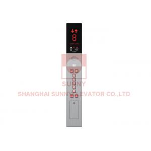 China CE ISO hairline stainless steel panel elevator COP with round button for elevator parts supplier